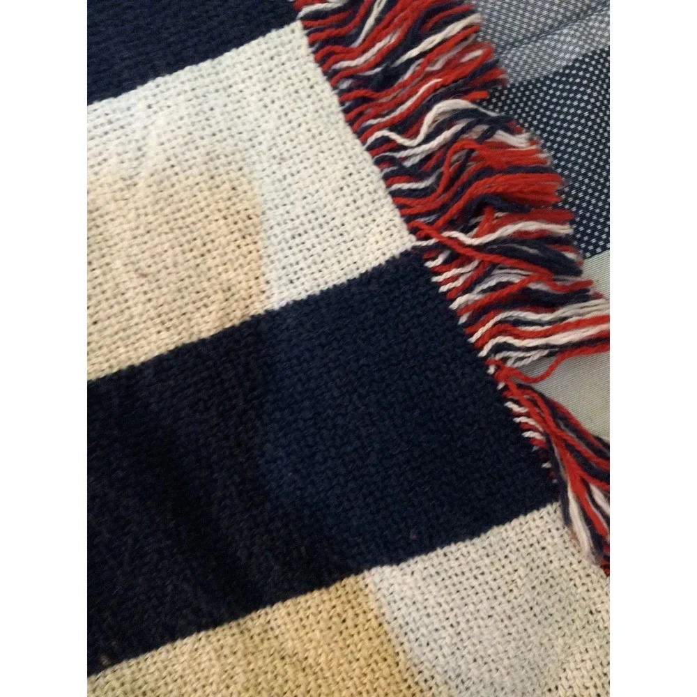 American Flag throw blanket 2 Sites .vintage. 46×38 .